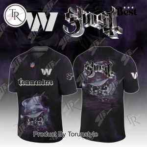 Washington Commanders X Ghost Skeletour World Tour 2025 Limited Edition Football Jersey