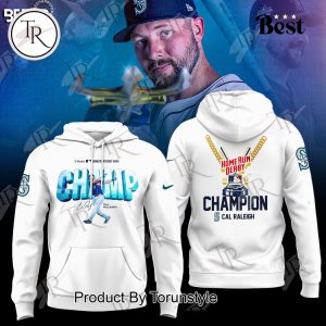 Seattle Mariners X Cal Raleigh Home Run Derby Champions 2025 Special Edition Hoodie – White