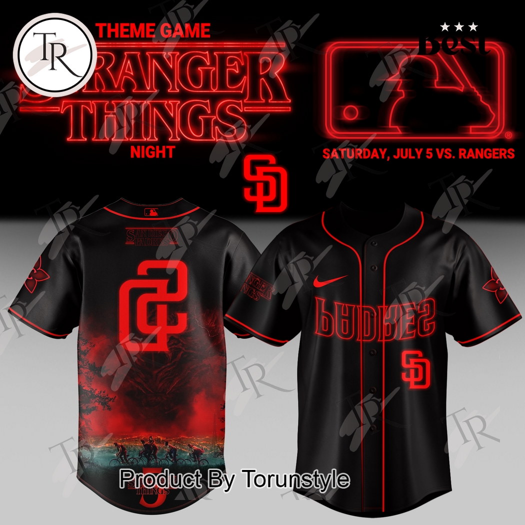 San Diego Padres X Stranger Things Night 2025 Baseball Jersey San Diego Padres X Stranger Things Night 2025 Baseball Jersey