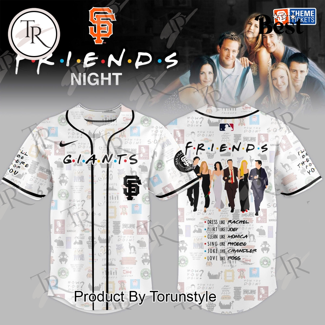 San Francisco Giants X F.R.I.E.N.D.S Night 2025  Edition Baseball Jersey