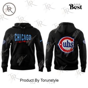 Chicago Cubs Alternate Uniform Black Hoodie