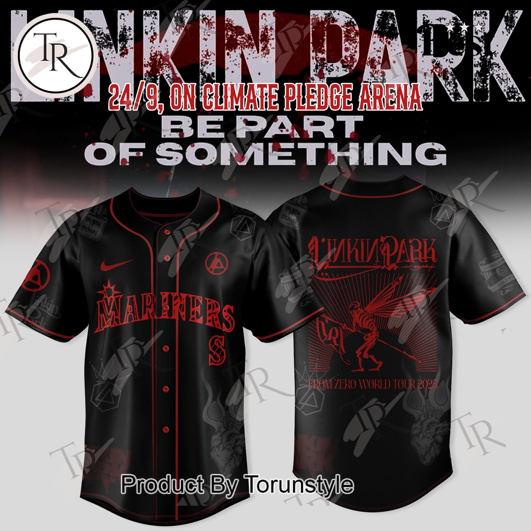 Seattle Mariners X Linkin Park From Zero World Tour 2025  Edition Baseball Jersey