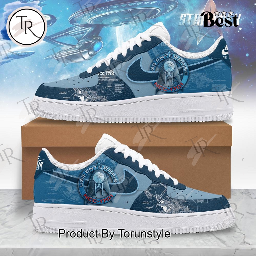 Star Trek Uss Enterprise NCC-1701 Limited Edition Air Force 1 Sneakers Star Trek Uss Enterprise NCC-1701 Limited Edition Air Force 1 Sneakers