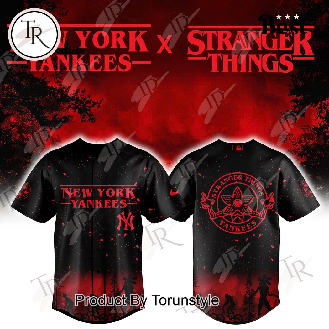 Stranger Things x New York Yankees 2025 Limited Edition Baseball Jersey Stranger Things x New York Yankees 2025 Limited Edition Baseball Jersey