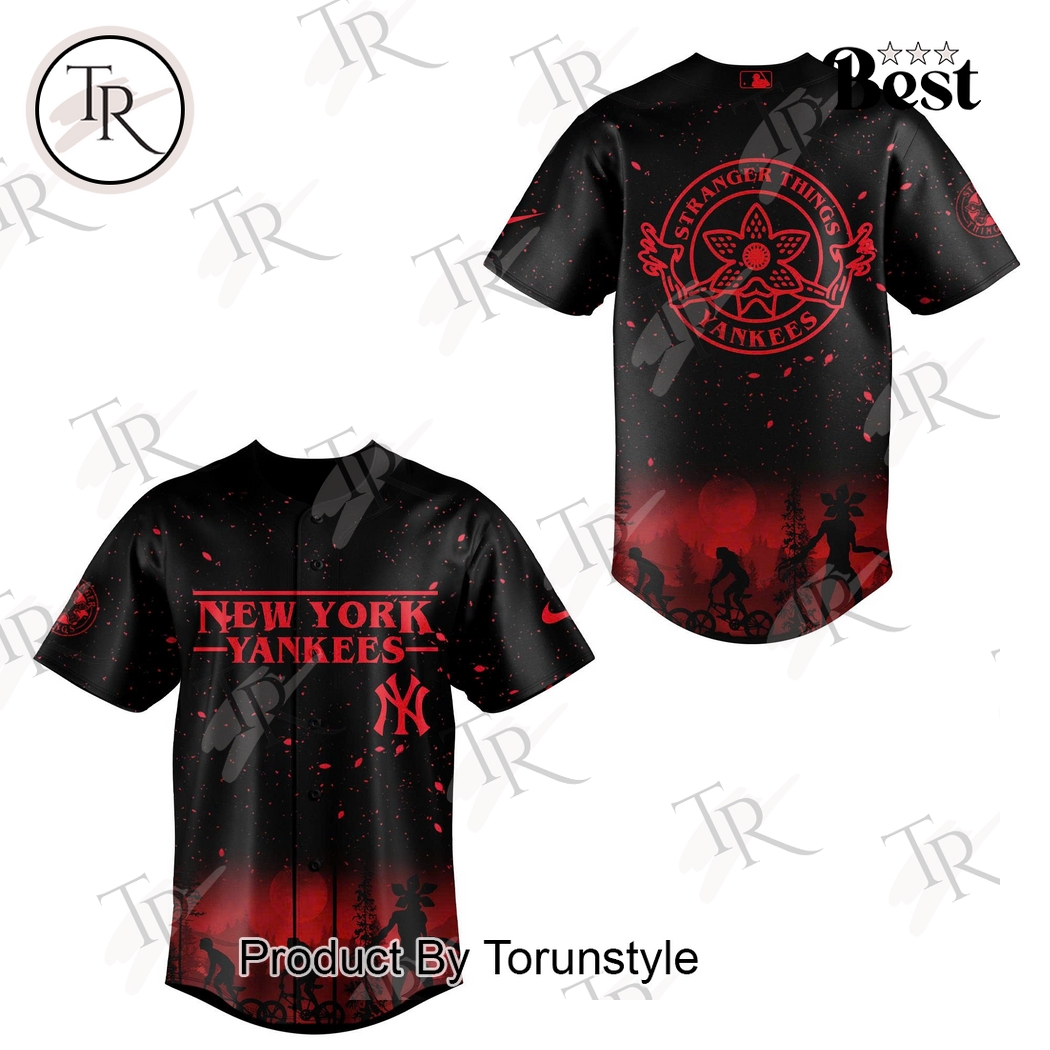 Stranger Things x New York Yankees 2025 Limited Edition Baseball Jersey Stranger Things x New York Yankees 2025 Limited Edition Baseball Jersey