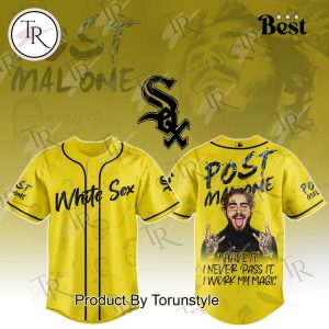 Chicago White Sox X 2025 Post Malone Tour Special Edition Baseball Jersey
