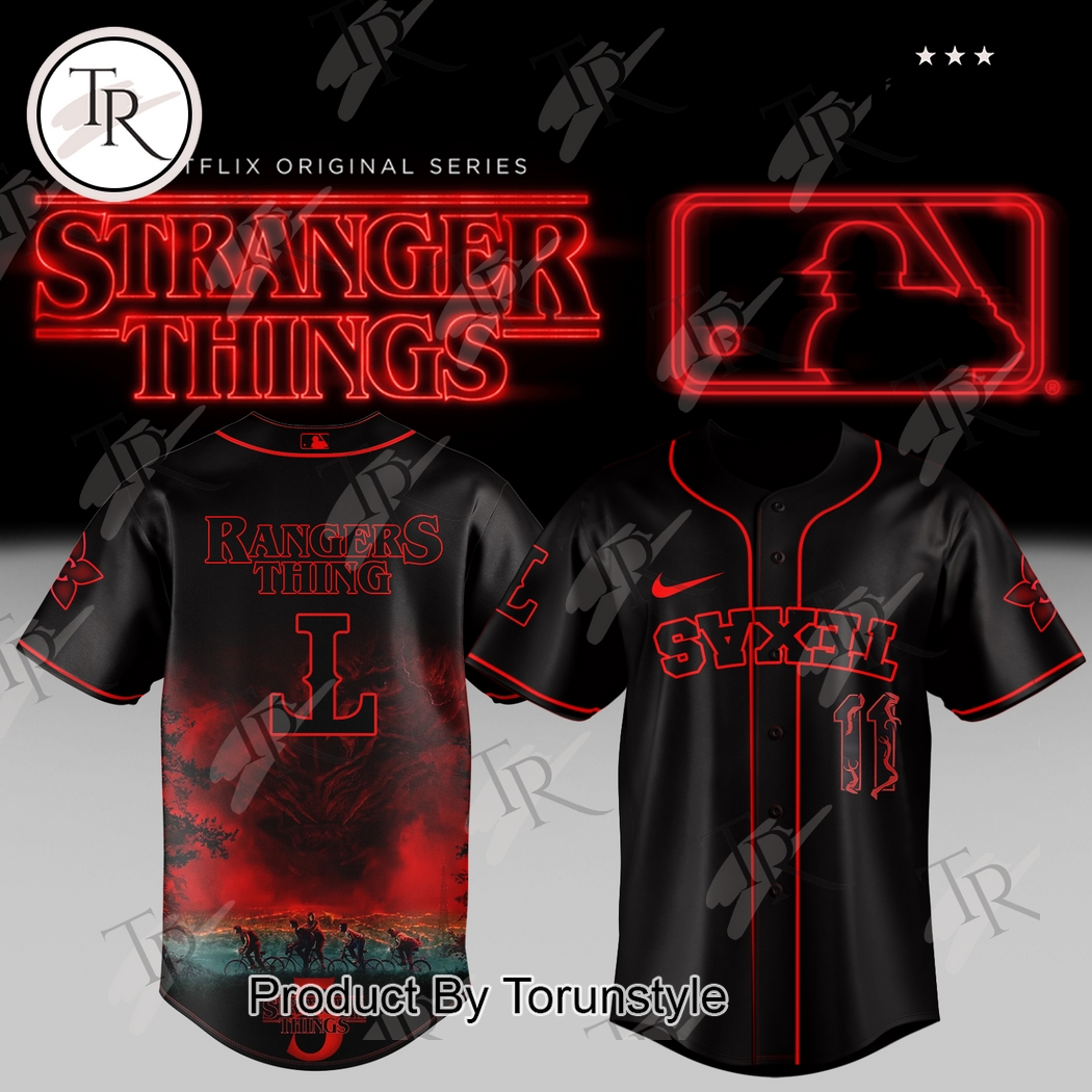 Texas Rangers X Stranger Things 2025 Baseball Jersey Texas Rangers X Stranger Things 2025 Baseball Jersey