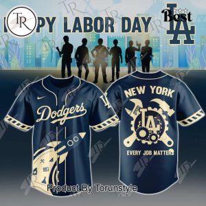 Happy Labor Day X Los Angeles Dodgers Every Job Matters 2025 Baseball Jersey