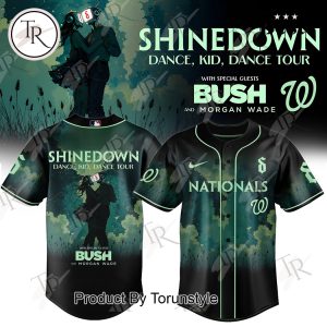 Washington Nationals X Shinedown Dance, Kid, Dance With Special Guests Bush and Morgan Wade BaseBall Jersey