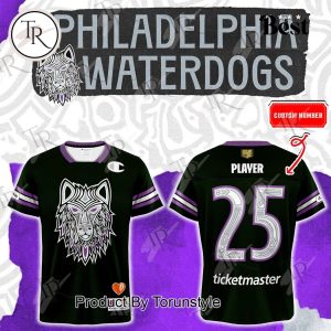 Philadelphia Waterdogs X Indigenous Heritage 25 Custom Name Football Jersey