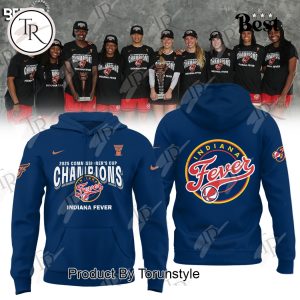 Commissioner’s Cup Champions Indiana Fever 2025 Limited Edition Hoodie – Navy
