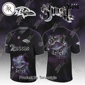Baltimore Ravens X Ghost Skeletour World Tour 2025 Limited Edition Football Jersey