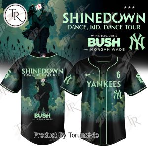 New York Yankees X Shinedown Dance, Kid, Dance With Special Guests Bush and Morgan Wade BaseBall Jersey
