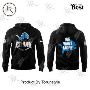 Detroit Lions We Want More Limited Edition 2025 Black Hoodie