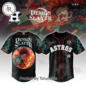 Houston Astros X DEMON SLAYER Tanjiro Limited Edition 2025 Baseball Jersey