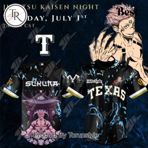Texas Rangers X Jujusu Kaisen Night SUKUNA Limited Edition Baseball Jersey