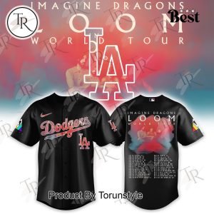 Los Angeles Dodgers X Imagine Dragons Loom World Tour 2025 Baseball Jersey Los Angeles Dodgers X Imagine Dragons Loom World Tour 2025 Baseball Jersey