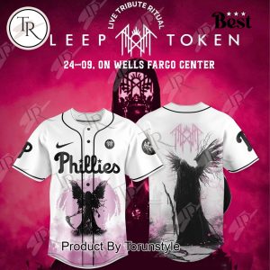 Philadelphia Phillies X Sleep Token Even in Arcadia Tour Limited Edition Baseball Jersey