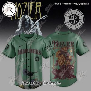 Seattle Mariners X Hozier Unreal Unearth Tour Special Edition Dark Green Baseball Jersey