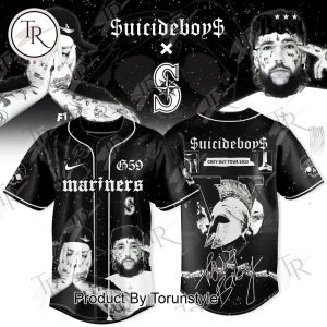Seattle Mariners X Suicideboys Tour 2025 GreyDay Baseball Jersey