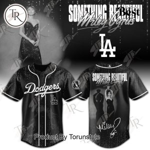 Los Angeles Dodgers X Miley Cyrus Something Beautiful Album Limited Edition Baseball Jersey Los Angeles Dodgers X Miley Cyrus Something Beautiful Album Limited Edition Baseball Jersey