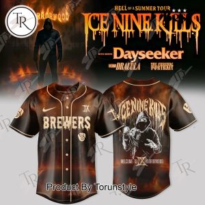 Milwaukee Brewers x Ice Nine Kills Tour 2025 Hell Of A Summer Baseball Jersey
