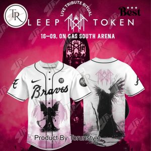 Atlanta Braves X Sleep Token Even in Arcadia Tour Limited Edition Baseball Jersey