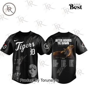 Detroit Tigers X The Weeknd After Hours Til Dawn Tour 2025 Baseball Jersey