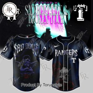 Texas Rangers X Junior H Tour AD BOYZ LIVE & BROKEN 2025 Special Edition Baseball Jersey