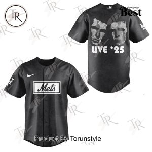 Oasis Rock Band X New York Mets Live 25′ Special Edition Baseball Jersey
