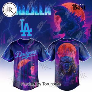 Los Angeles Dodgers X Godzilla Special Edition Baseball Jersey