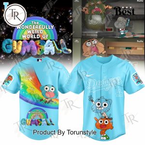 Los Angeles Dodgers X The Wonderfully Weird World of Gumball 2025 Limited Edition Baseball Jersey