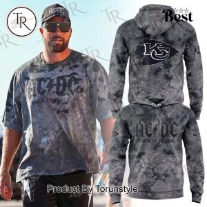 Kansas City Chiefs X AC DC Album Back In Black Hoodie