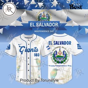 New York Giants X El Salvador Independence Day 2025 Baseball Jersey