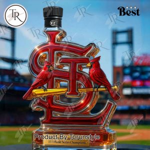 St.Louis Cardinals 11X World Series Champions Whiskey Bottle