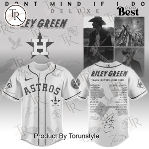 Houston Astros X Riley Green Tour Damn Country Music 2025 Limited Edition Baseball Jersey