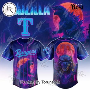 Texas Rangers X Godzilla Special Edition Baseball Jersey