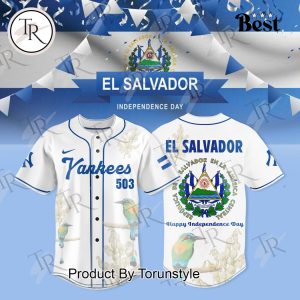 New York Yankees X El Salvador Independence Day 2025 Baseball Jersey