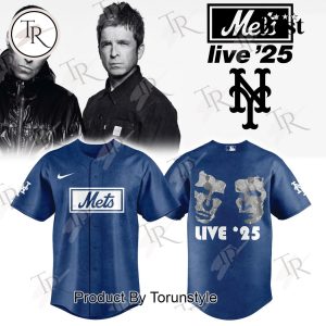 Oasis Rock Band X New York Mets Live 25′ Special Edition Blue Baseball Jersey Oasis Rock Band X New York Mets Live 25′ Special Edition Blue Baseball Jersey