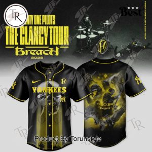 New York Yankees X Twenty One Pilots The Clancy Tour: Breach 2025 Baseball Jersey