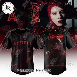 Los Angeles Angels X Lady Gaga Limited Edition Baseball Jersey Los Angeles Angels X Lady Gaga Limited Edition Baseball Jersey