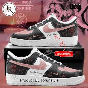 Paris Saint-Germain X BLACKPINK Custom Name Limited Edition 2025 Air Force 1 Sneakers