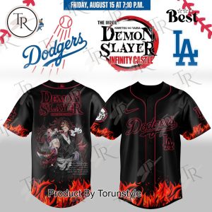 Los Angeles Dodgers X Kokushibo Demon Slayer 2025 Special Edition Baseball Jersey