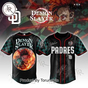 San Diego Padres X DEMON SLAYER Tanjiro Limited Edition 2025 Baseball Jersey