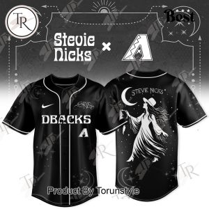 Arizona Diamondbacks X Stevie Nicks Tour 2025 Black Baseball Jersey
