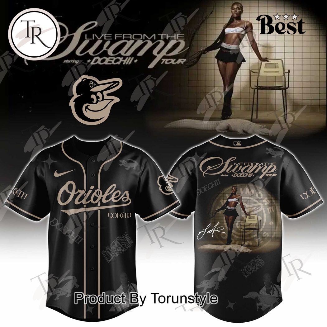 Baltimore Orioles X Doechii Live From the Swamp Tour 2025 Special Edition Baseball Jersey Baltimore Orioles X Doechii Live From the Swamp Tour 2025 Special Edition Baseball Jersey