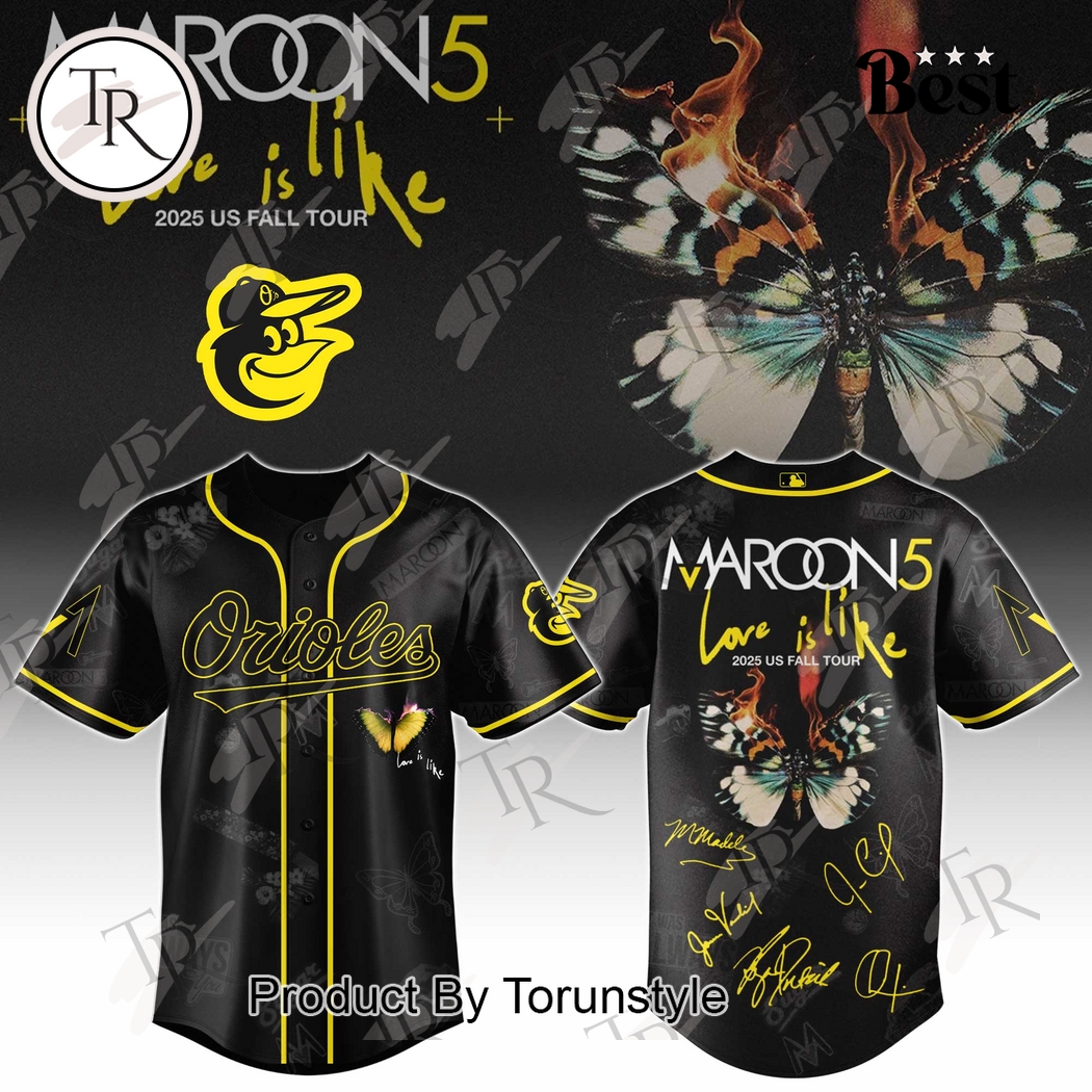 Baltimore Orioles X Maroon 5 Love Is Like Special Edition 2025 Baseball Jersey Baltimore Orioles X Maroon 5 Love Is Like Special Edition 2025 Baseball Jersey