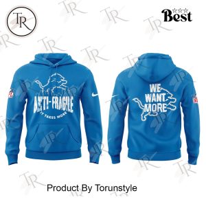 Detroit Lions We Want More Limited Edition 2025 Blue Hoodie