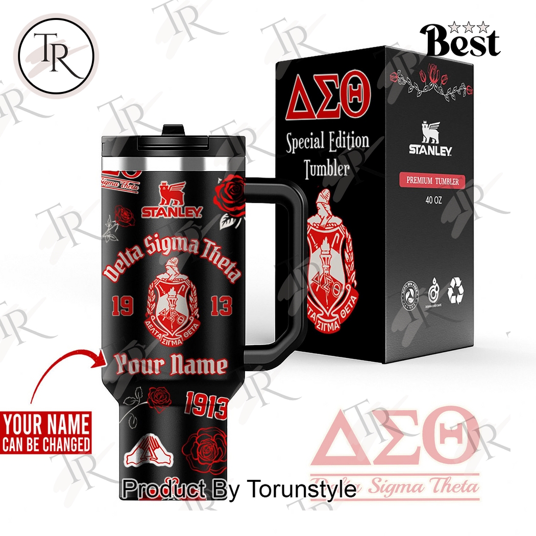 Delta Sigma Theta 1913 Custom Name Special Edition 40oz Tumbler Delta Sigma Theta 1913 Custom Name Special Edition 40oz Tumbler