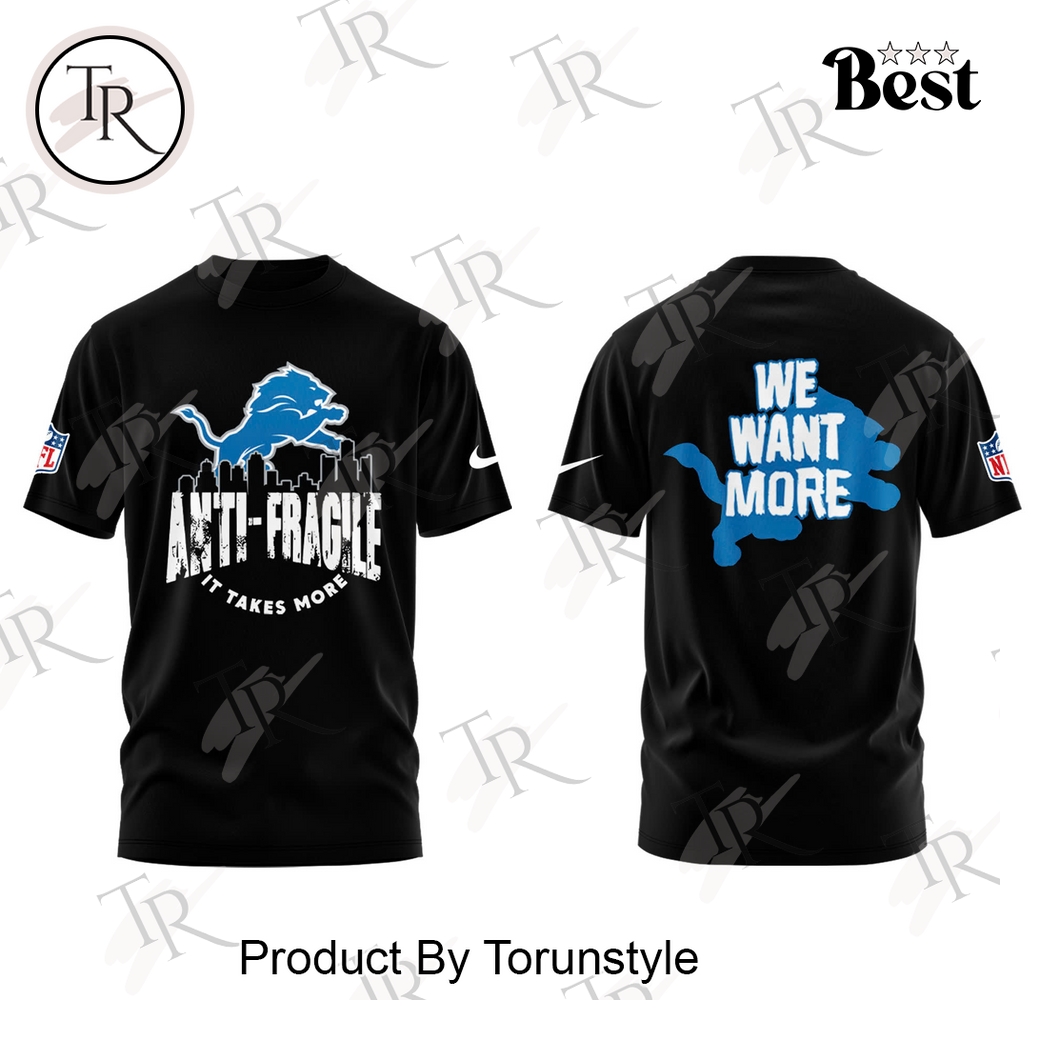 Detroit Lions We Want More Limited Edition 2025 Black Hoodie Detroit Lions We Want More Limited Edition 2025 Black Hoodie